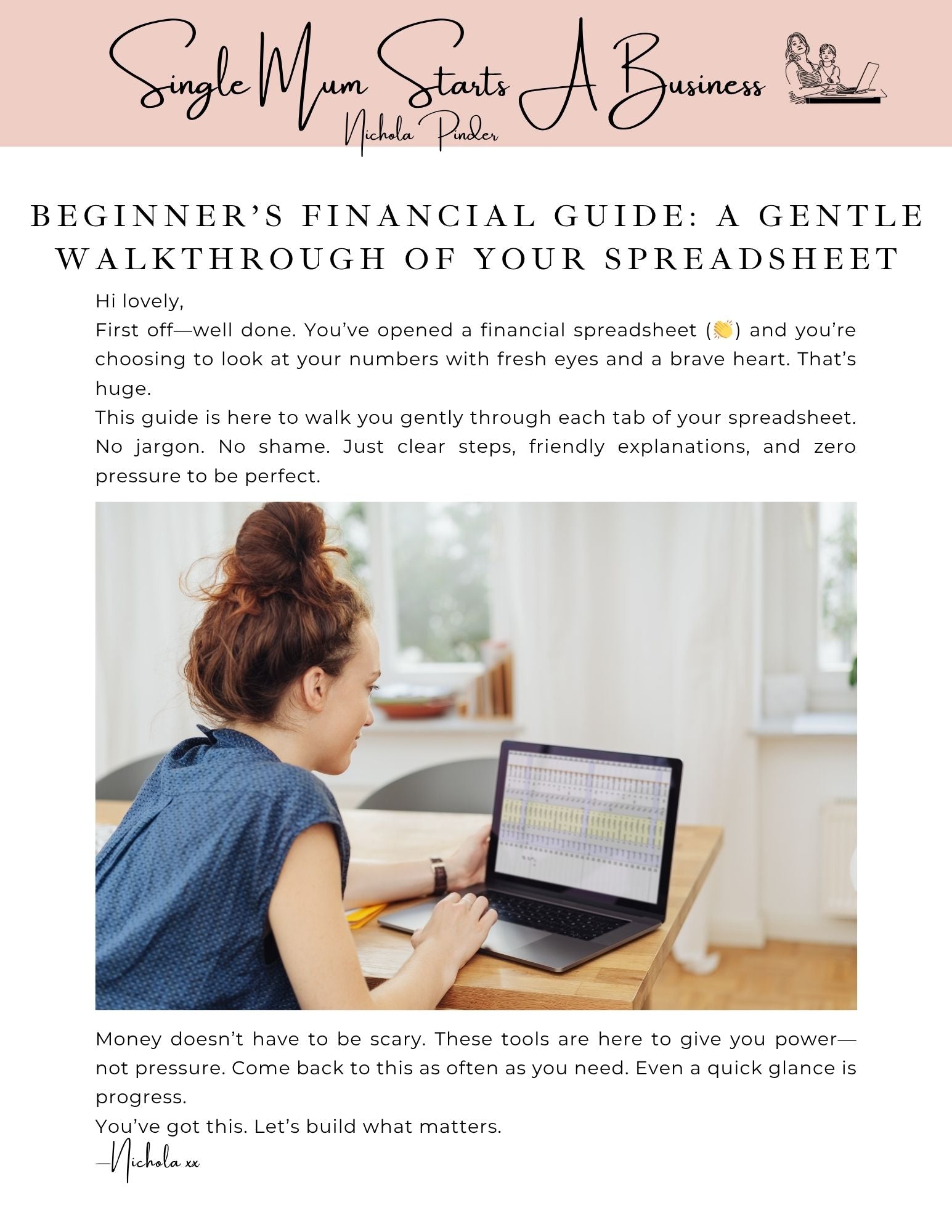 The Beginner’s Financial Clarity Bundle (Guide + Editable Spreadsheet Included)